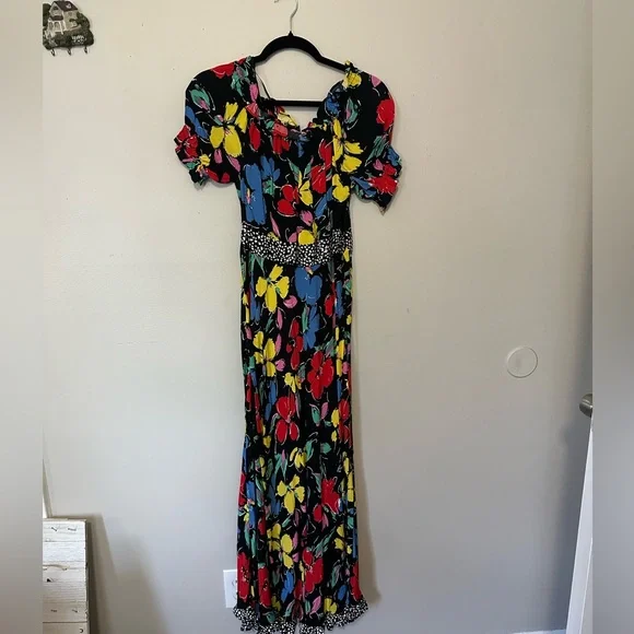 april cornell dress Indigo April Cornell Block Print Maxi Dress – Rootedbotanics